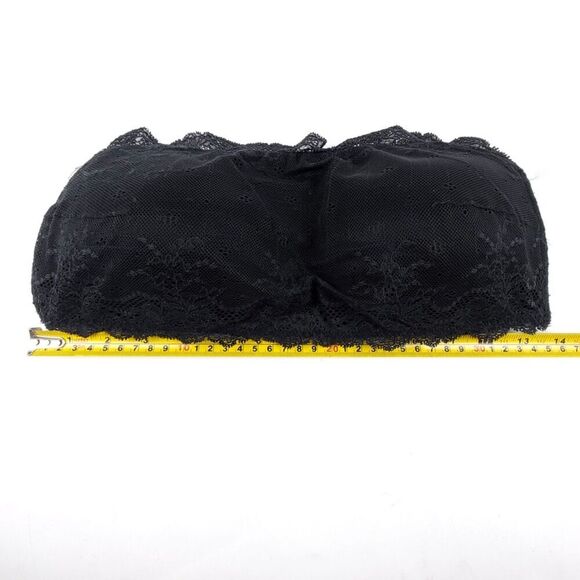 NEW Spanx Undie-Textable Better Bandeau Bra Strapless Lace Bralette Black Medium - Picture 4 of 7